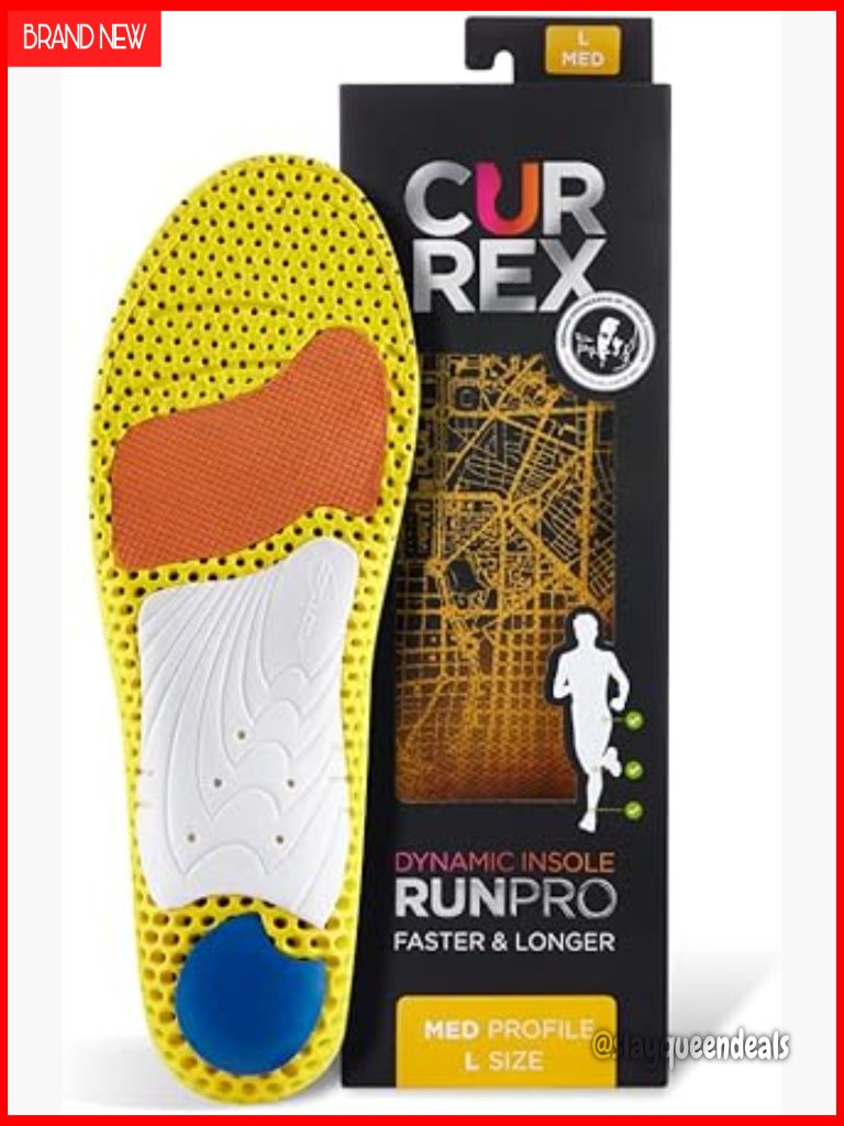 Runpro Insoles For Running Shoes, Arch Support Inserts, Size Xl